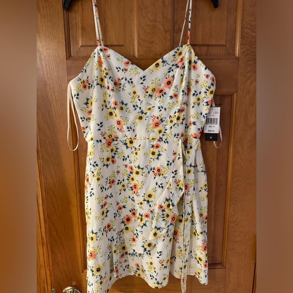 White flowered dress